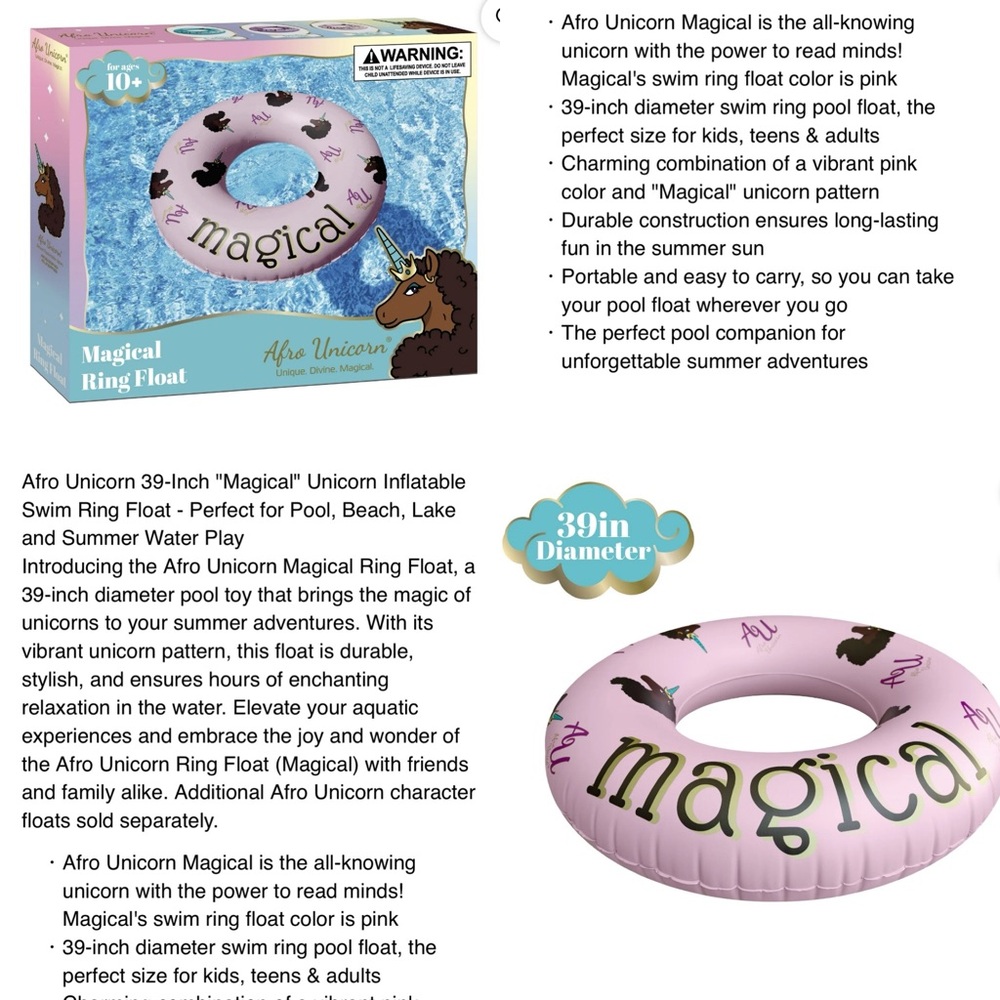 Afrounicorn Magical Pool float - Picture 3 of 16
